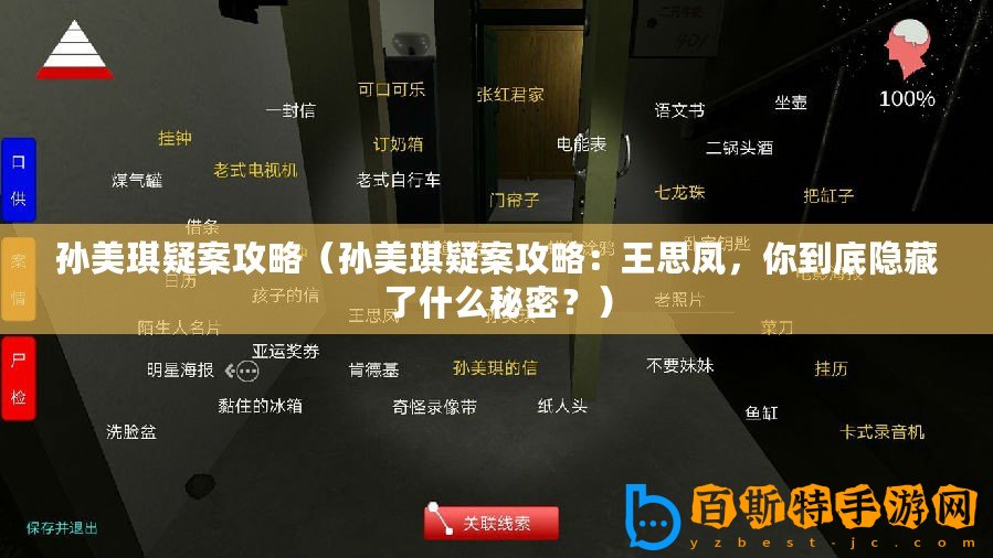 孫美琪疑案攻略（孫美琪疑案攻略：王思鳳，你到底隱藏了什么秘密？）