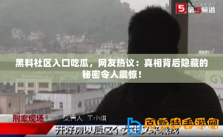 黑料社區入口吃瓜，網友熱議：真相背后隱藏的秘密令人震驚！