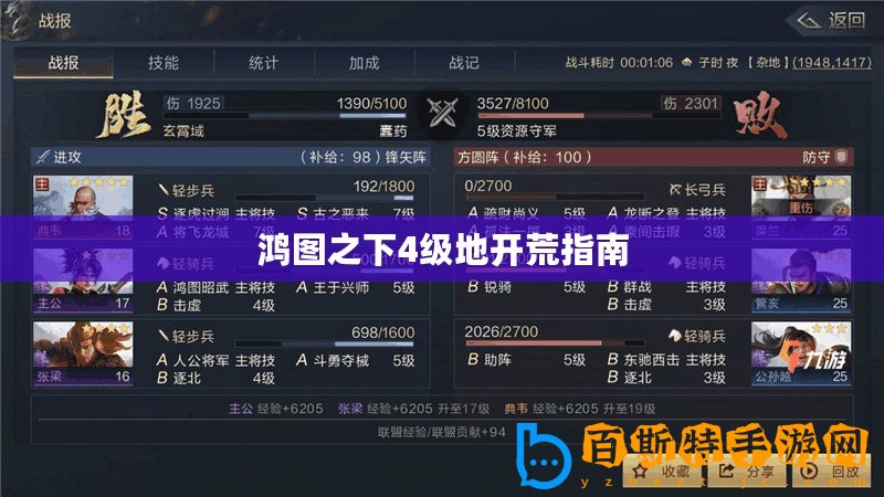 鴻圖之下4級(jí)地開(kāi)荒指南